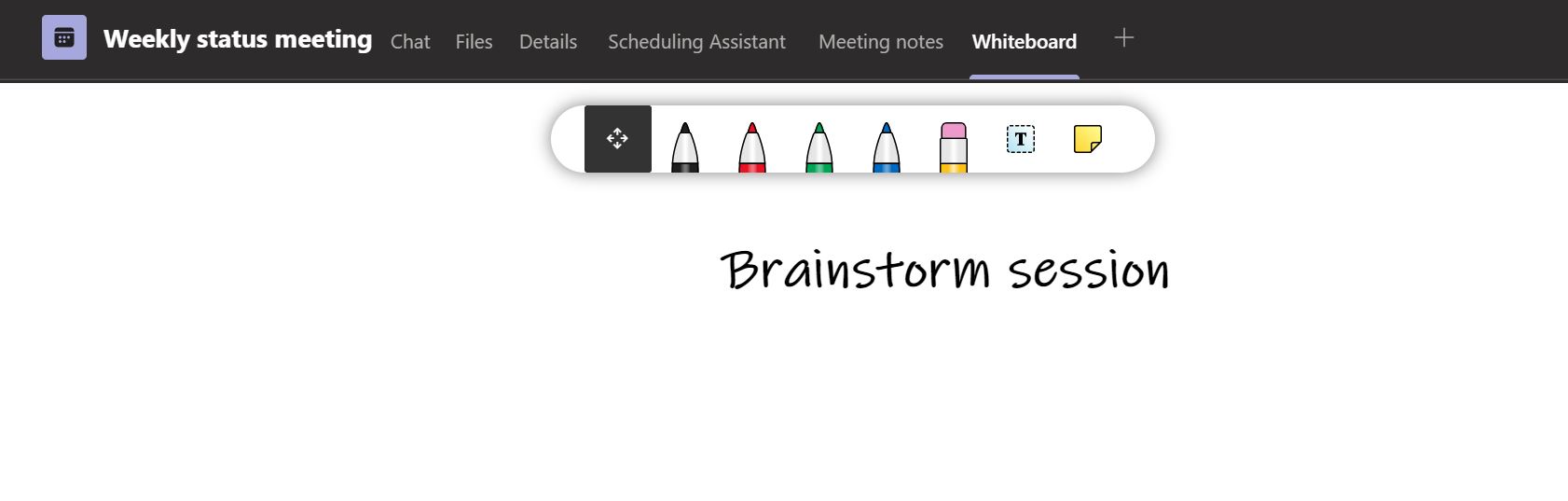 Whiteboard in Microsoft Teams