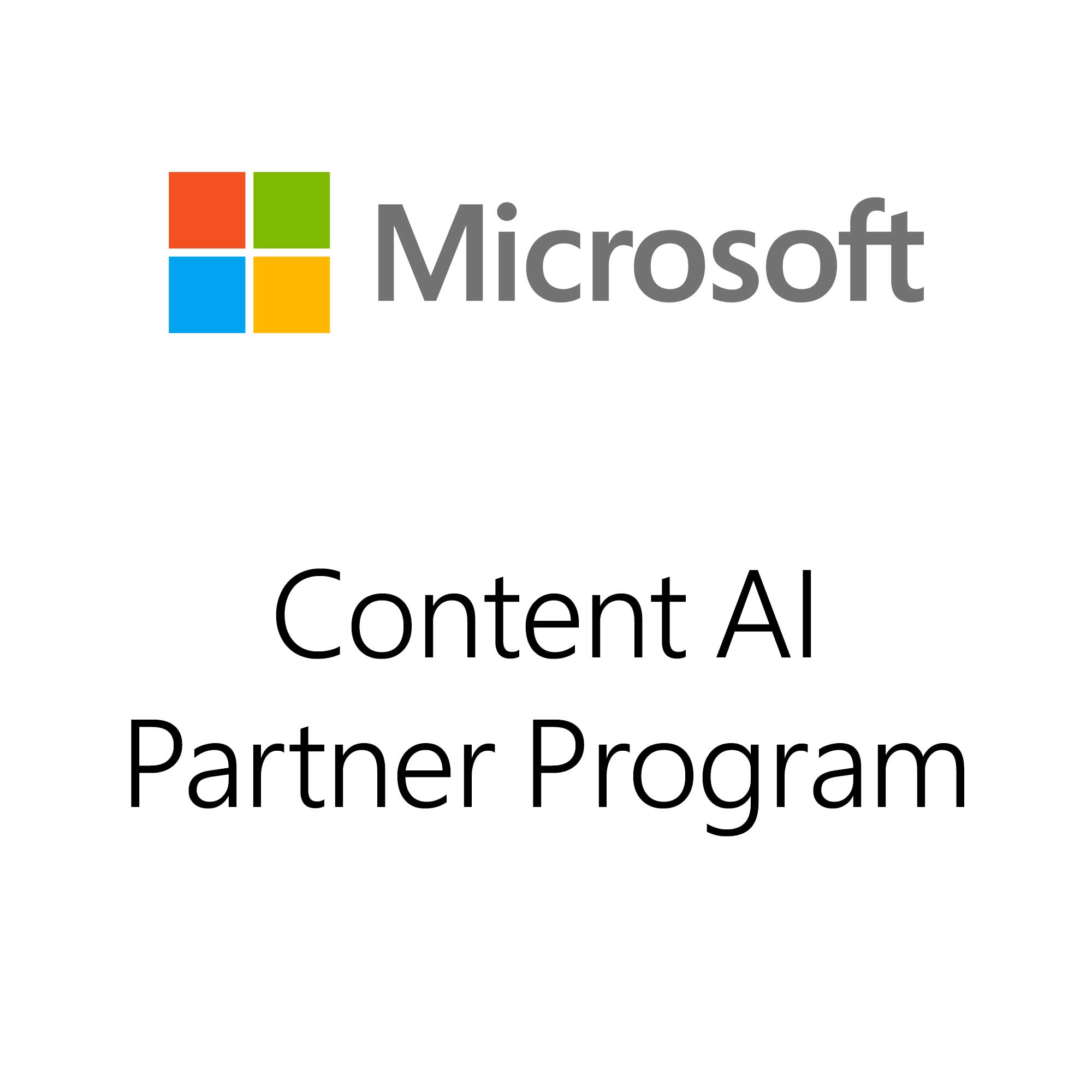 Microsoft Content Services Partner Program Charter Member badge